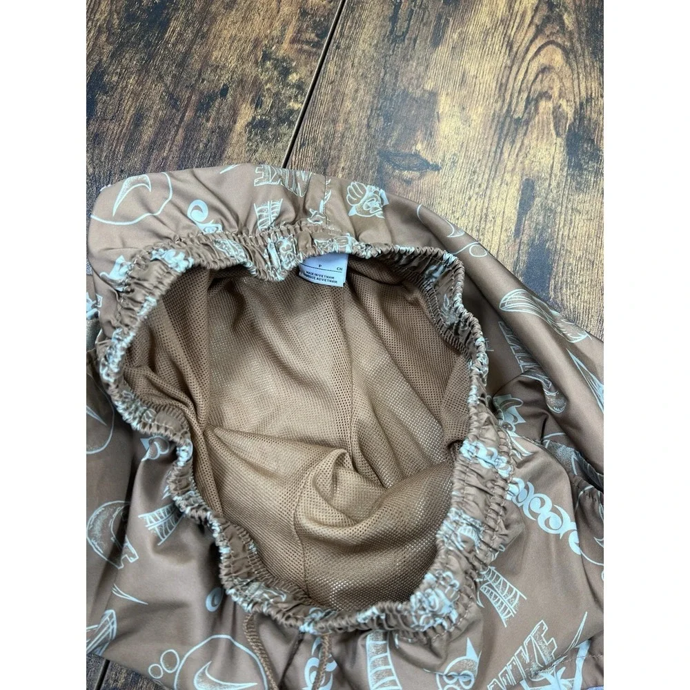 Nike Sportswear Beach Woven Lined Swim Shorts Brown size Small
